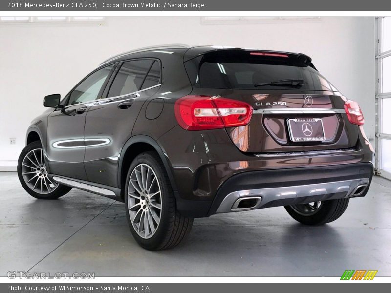 Cocoa Brown Metallic / Sahara Beige 2018 Mercedes-Benz GLA 250