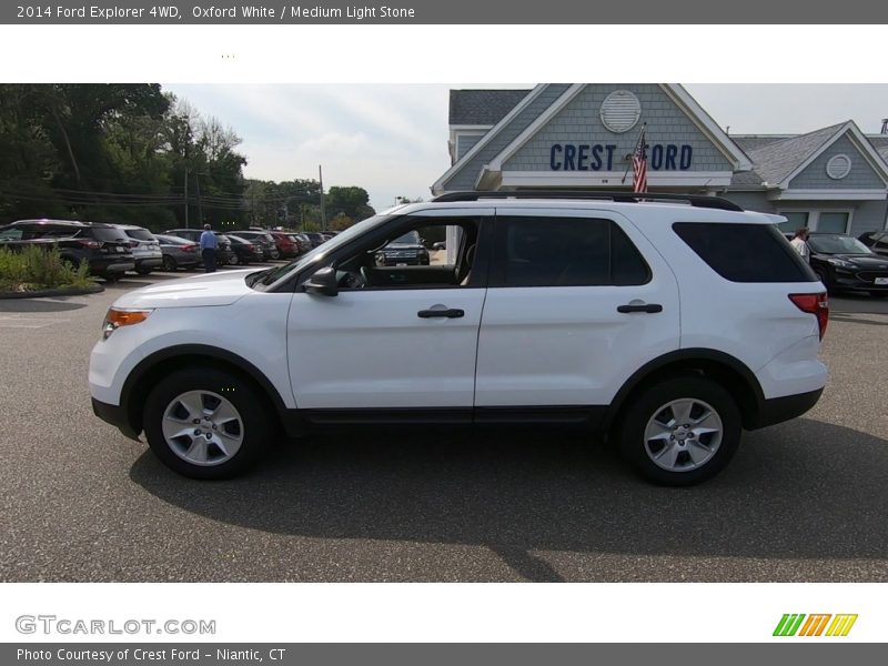 Oxford White / Medium Light Stone 2014 Ford Explorer 4WD