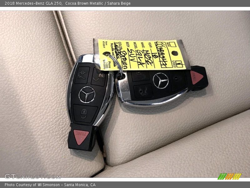 Cocoa Brown Metallic / Sahara Beige 2018 Mercedes-Benz GLA 250