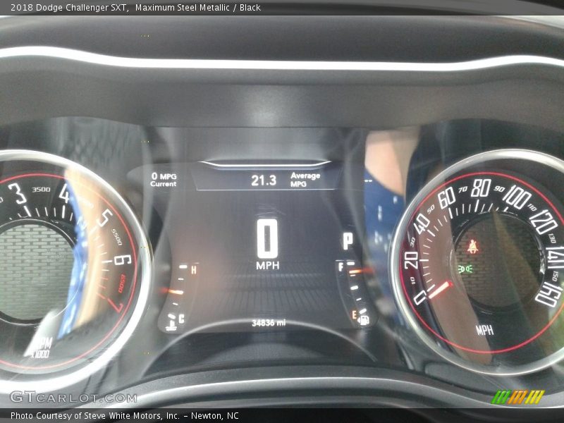 Maximum Steel Metallic / Black 2018 Dodge Challenger SXT