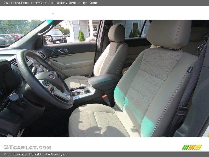 Oxford White / Medium Light Stone 2014 Ford Explorer 4WD