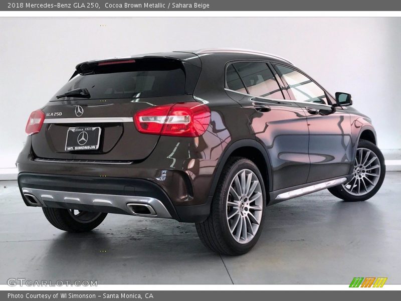 Cocoa Brown Metallic / Sahara Beige 2018 Mercedes-Benz GLA 250