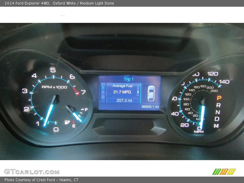 Oxford White / Medium Light Stone 2014 Ford Explorer 4WD