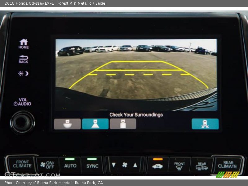 Forest Mist Metallic / Beige 2018 Honda Odyssey EX-L