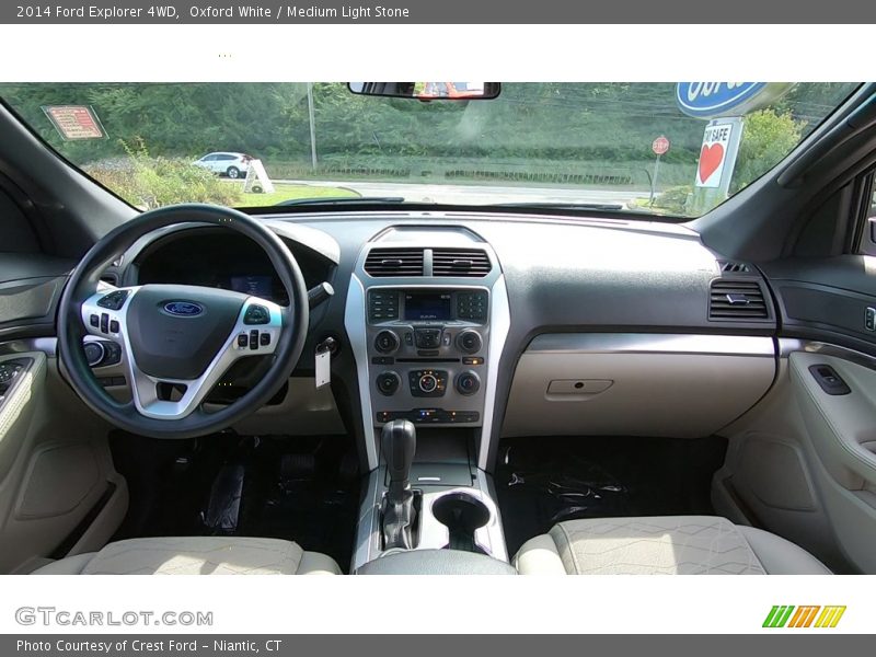 Oxford White / Medium Light Stone 2014 Ford Explorer 4WD