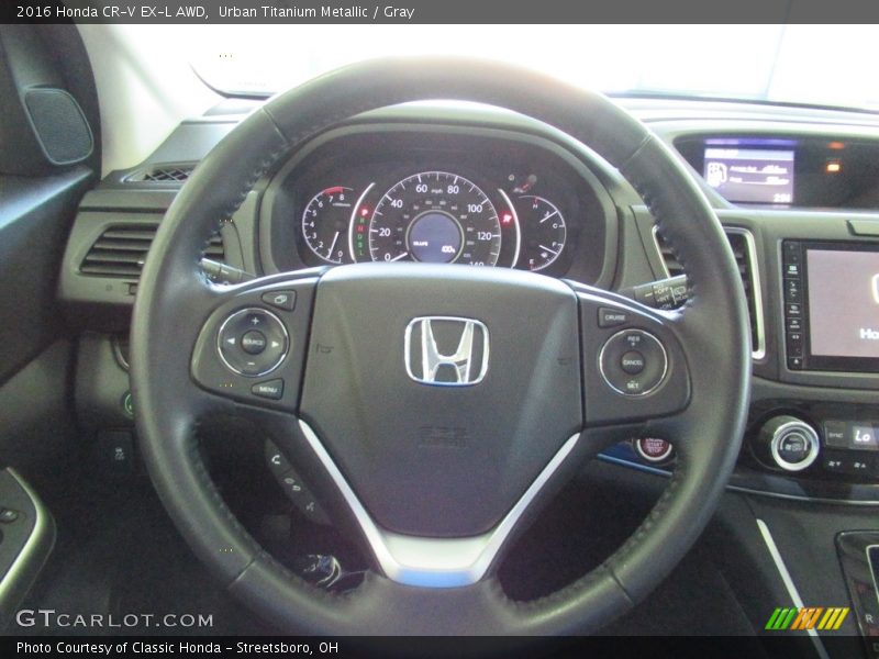 Urban Titanium Metallic / Gray 2016 Honda CR-V EX-L AWD