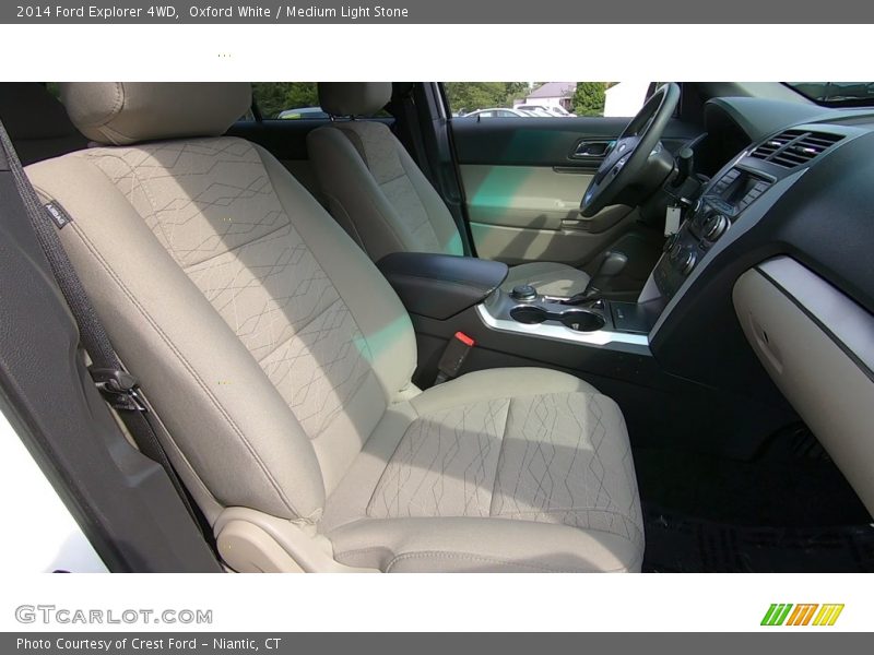 Oxford White / Medium Light Stone 2014 Ford Explorer 4WD