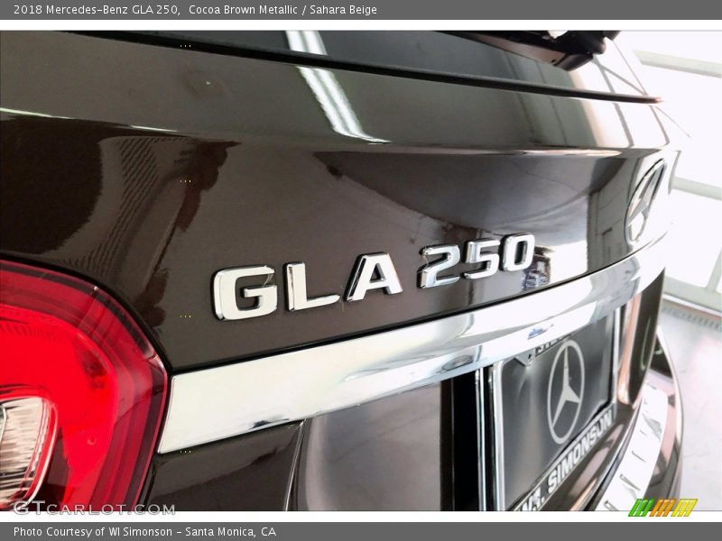 Cocoa Brown Metallic / Sahara Beige 2018 Mercedes-Benz GLA 250