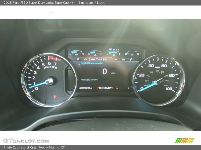 Blue Jeans / Black 2018 Ford F350 Super Duty Lariat SuperCab 4x4