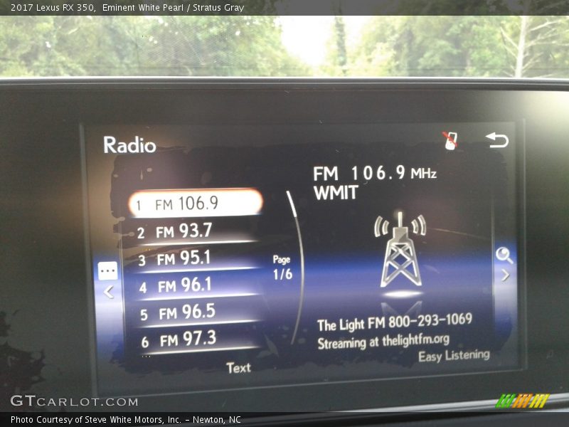 Eminent White Pearl / Stratus Gray 2017 Lexus RX 350