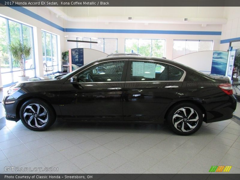 Kona Coffee Metallic / Black 2017 Honda Accord EX Sedan