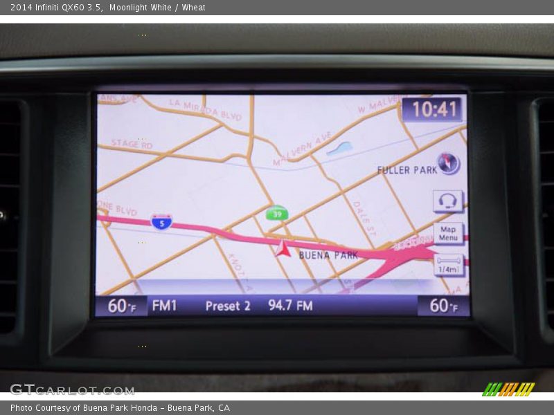 Navigation of 2014 QX60 3.5