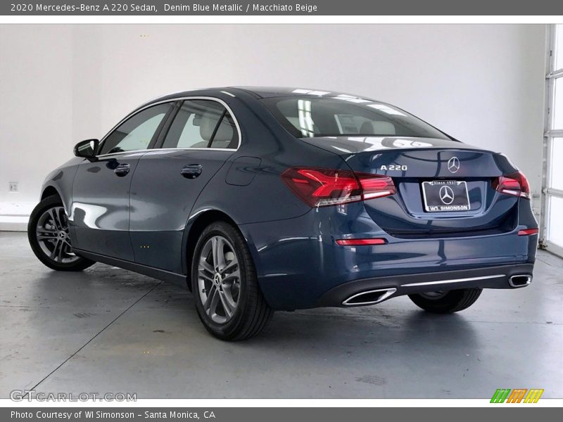 Denim Blue Metallic / Macchiato Beige 2020 Mercedes-Benz A 220 Sedan