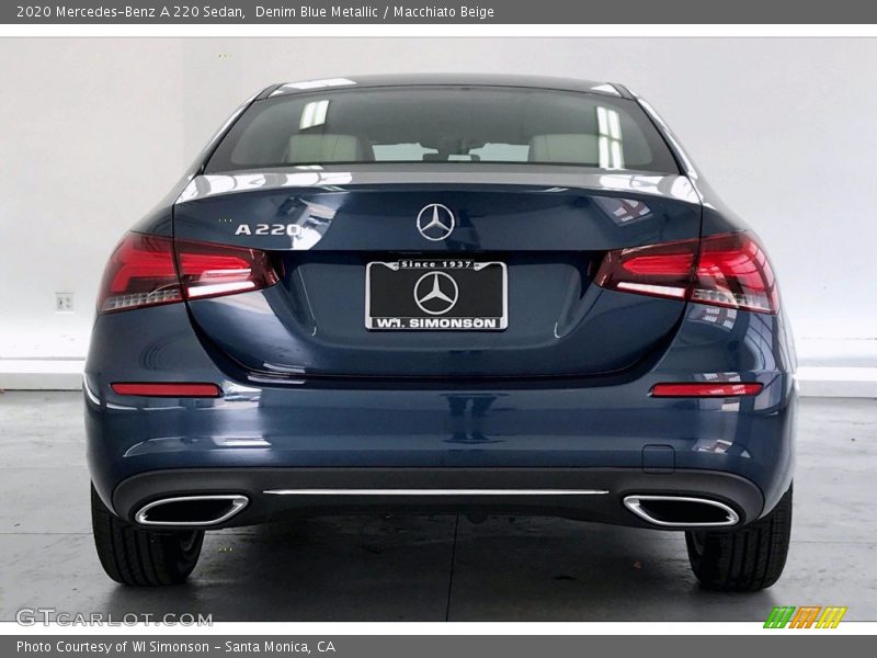 Denim Blue Metallic / Macchiato Beige 2020 Mercedes-Benz A 220 Sedan