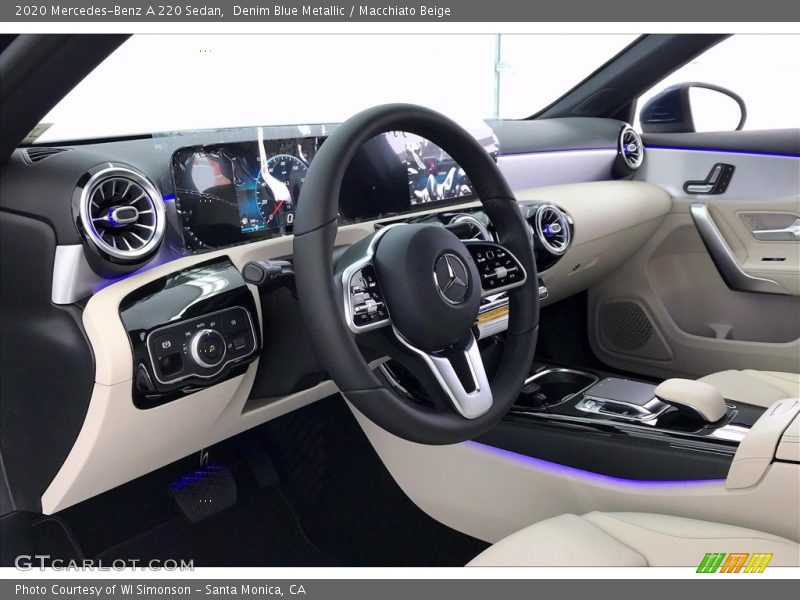 Denim Blue Metallic / Macchiato Beige 2020 Mercedes-Benz A 220 Sedan