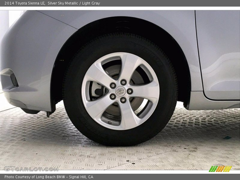 Silver Sky Metallic / Light Gray 2014 Toyota Sienna LE