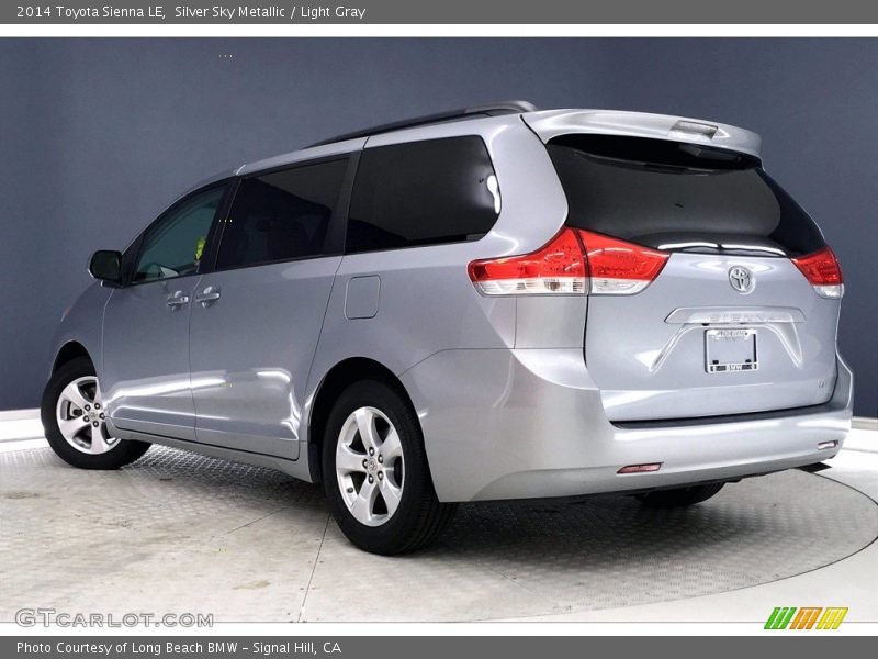 Silver Sky Metallic / Light Gray 2014 Toyota Sienna LE