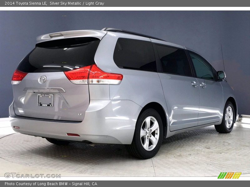Silver Sky Metallic / Light Gray 2014 Toyota Sienna LE