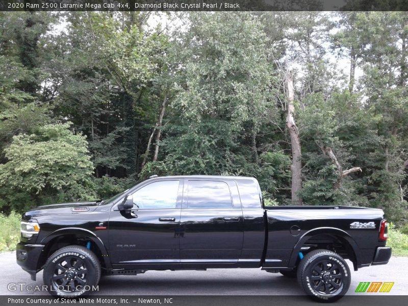  2020 2500 Laramie Mega Cab 4x4 Diamond Black Crystal Pearl
