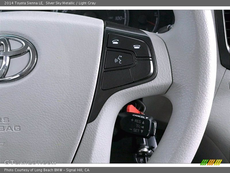 Silver Sky Metallic / Light Gray 2014 Toyota Sienna LE