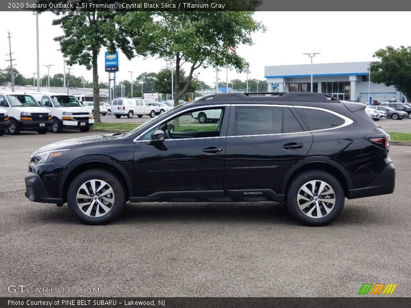 Crystal Black Silica / Titanium Gray 2020 Subaru Outback 2.5i Premium