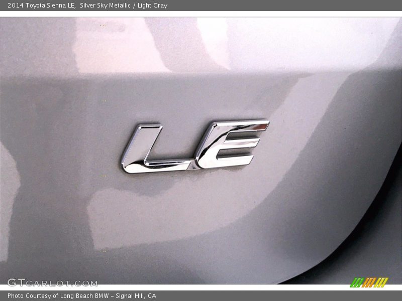 Silver Sky Metallic / Light Gray 2014 Toyota Sienna LE