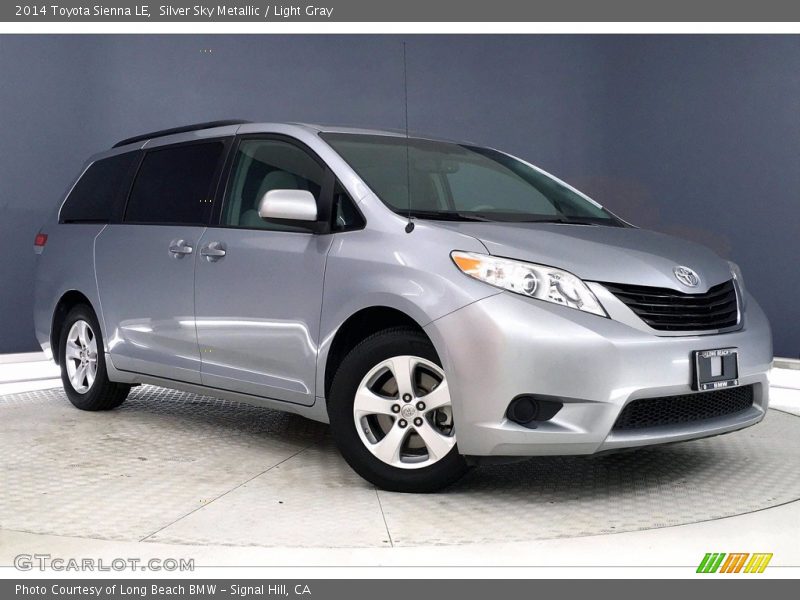 Silver Sky Metallic / Light Gray 2014 Toyota Sienna LE