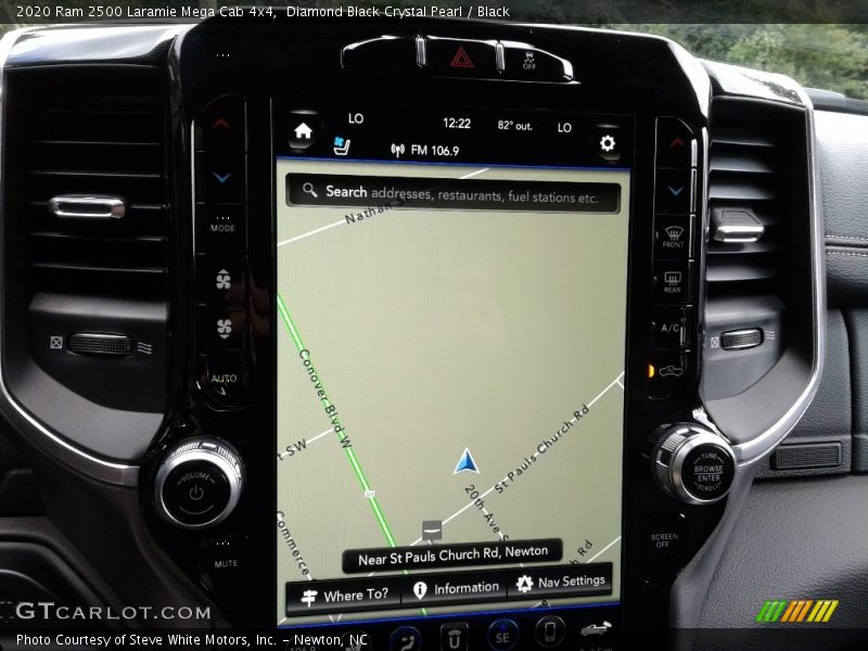 Navigation of 2020 2500 Laramie Mega Cab 4x4
