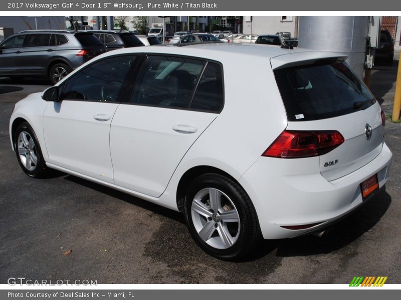 Pure White / Titan Black 2017 Volkswagen Golf 4 Door 1.8T Wolfsburg