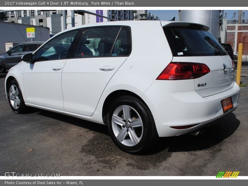 Pure White / Titan Black 2017 Volkswagen Golf 4 Door 1.8T Wolfsburg