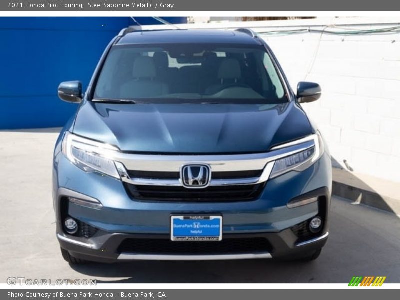 Steel Sapphire Metallic / Gray 2021 Honda Pilot Touring