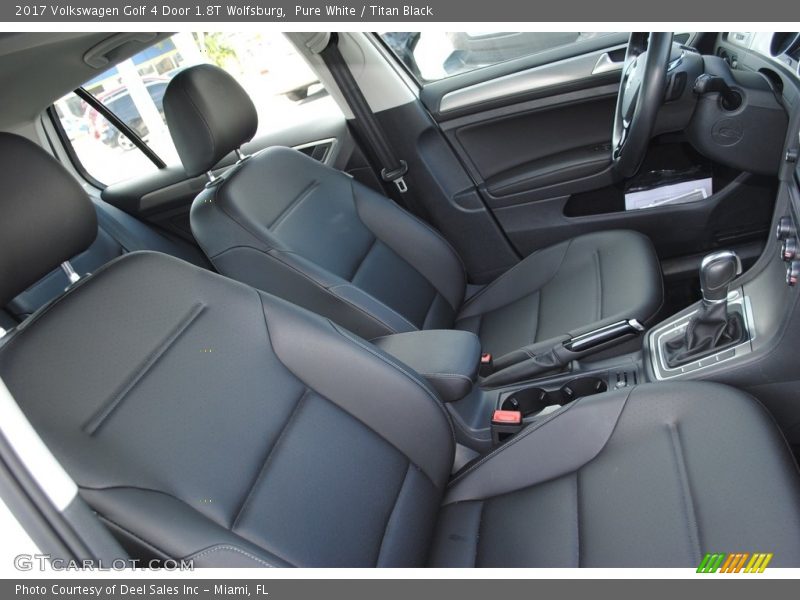 Pure White / Titan Black 2017 Volkswagen Golf 4 Door 1.8T Wolfsburg