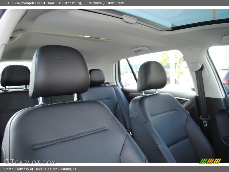 Pure White / Titan Black 2017 Volkswagen Golf 4 Door 1.8T Wolfsburg