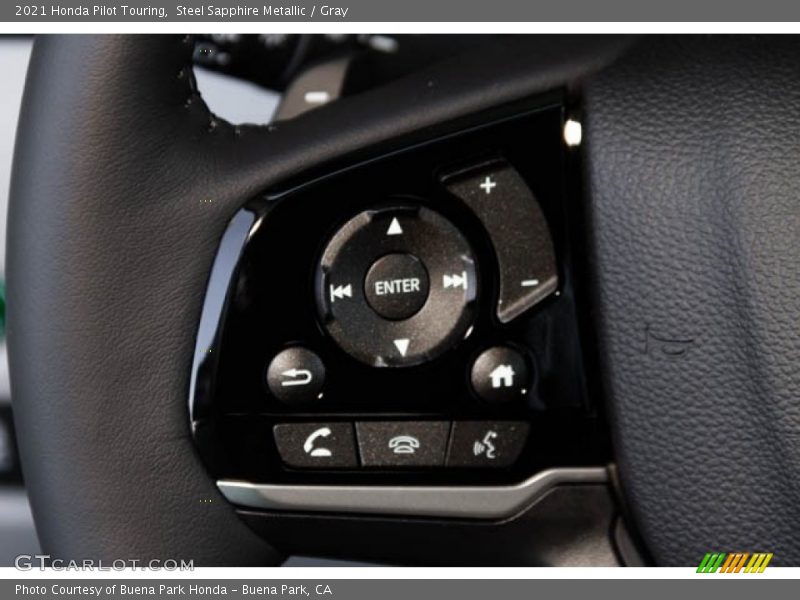 Steel Sapphire Metallic / Gray 2021 Honda Pilot Touring
