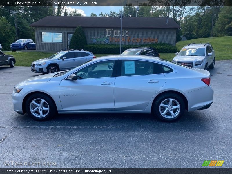 Silver Ice Metallic / Jet Black 2018 Chevrolet Malibu LS