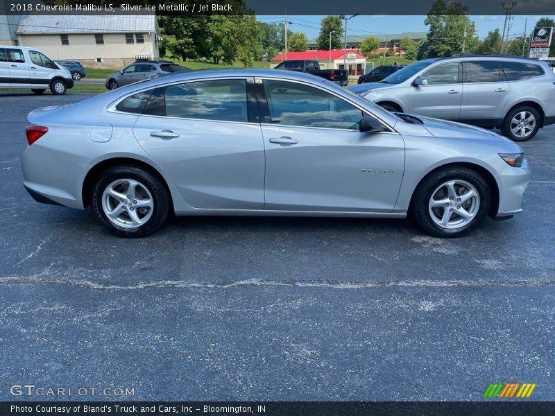 Silver Ice Metallic / Jet Black 2018 Chevrolet Malibu LS