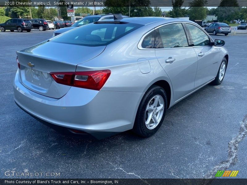 Silver Ice Metallic / Jet Black 2018 Chevrolet Malibu LS