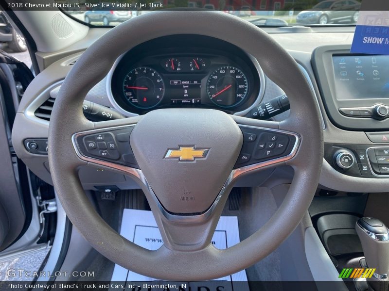 Silver Ice Metallic / Jet Black 2018 Chevrolet Malibu LS