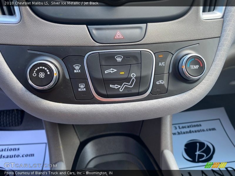 Silver Ice Metallic / Jet Black 2018 Chevrolet Malibu LS