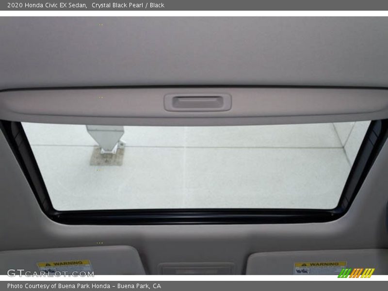 Crystal Black Pearl / Black 2020 Honda Civic EX Sedan