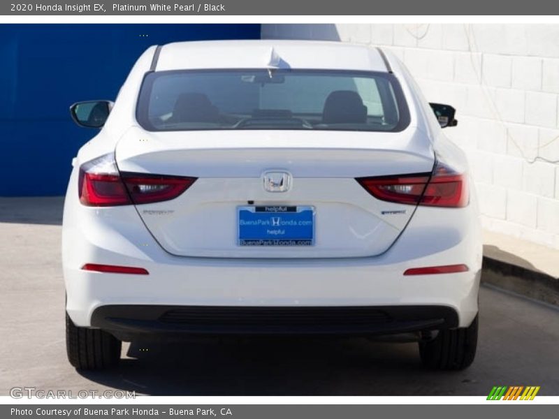 Platinum White Pearl / Black 2020 Honda Insight EX