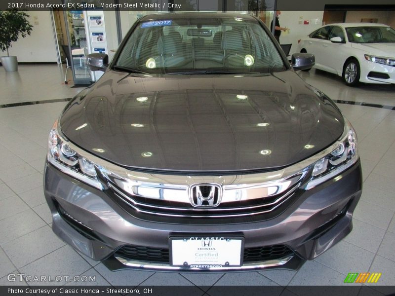 Modern Steel Metallic / Gray 2017 Honda Accord EX Sedan