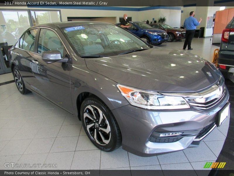 Modern Steel Metallic / Gray 2017 Honda Accord EX Sedan