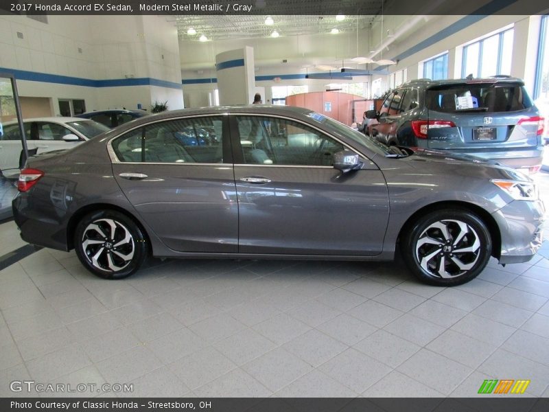 Modern Steel Metallic / Gray 2017 Honda Accord EX Sedan