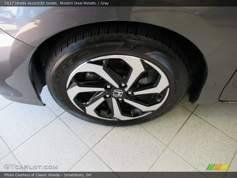 Modern Steel Metallic / Gray 2017 Honda Accord EX Sedan