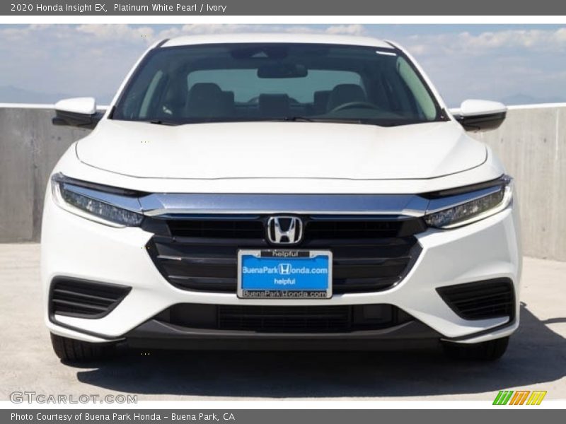 Platinum White Pearl / Ivory 2020 Honda Insight EX