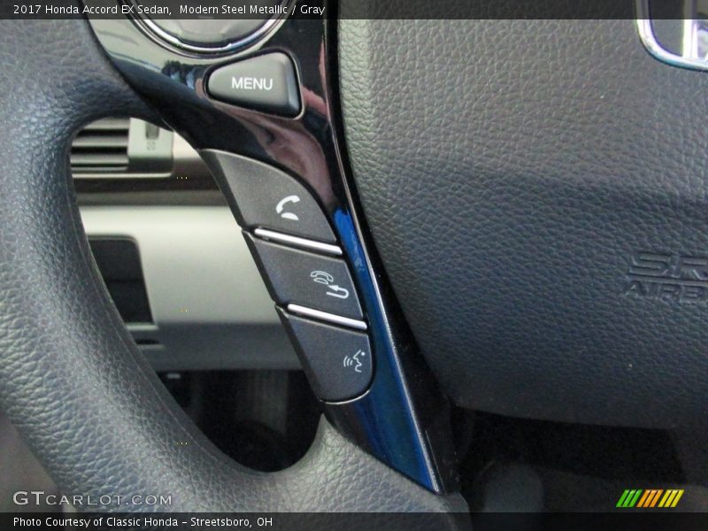 Modern Steel Metallic / Gray 2017 Honda Accord EX Sedan
