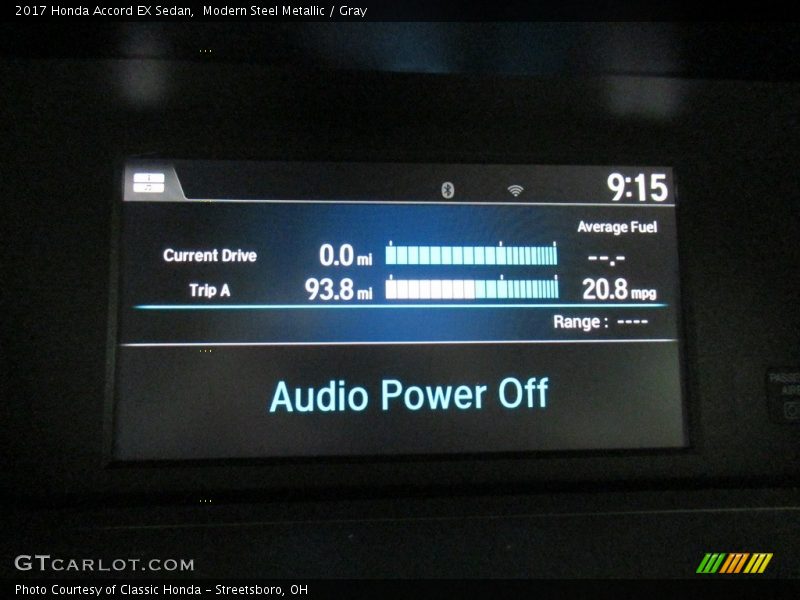 Modern Steel Metallic / Gray 2017 Honda Accord EX Sedan