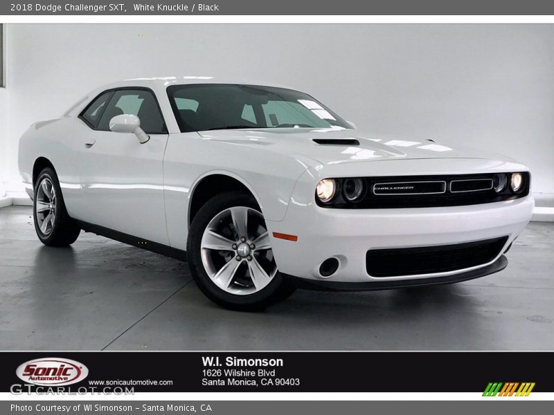 White Knuckle / Black 2018 Dodge Challenger SXT