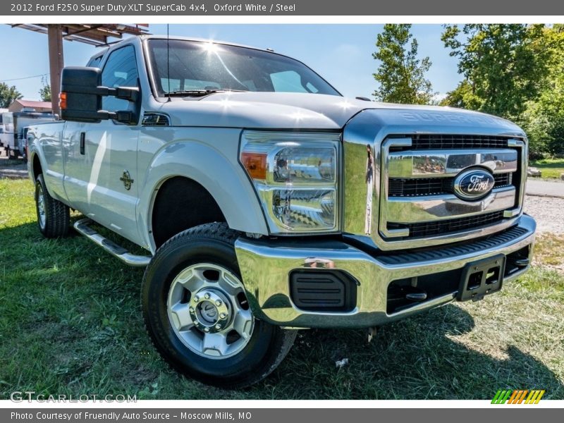 Oxford White / Steel 2012 Ford F250 Super Duty XLT SuperCab 4x4